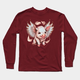 When Pigs Fly: Inspired Design Long Sleeve T-Shirt